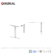 Ajustável em forma de L de três pernas altura ajustável de canto ajustável Desk Frame